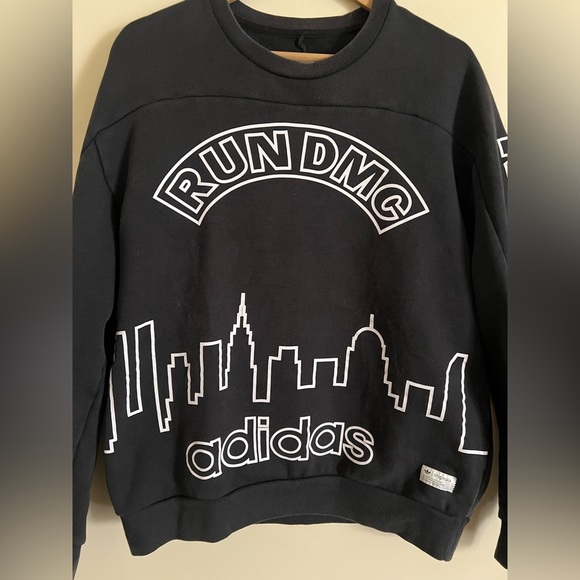 RARE 2014 Adidas Originals Run DMC New York City 1982 Pullover  Sweatshirt L - Picture 4 of 8